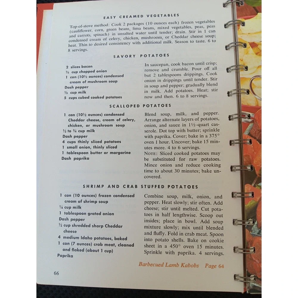 Cooking with Soup – A Campbell Cookbook 1969 Vintage Revised Edition Spiral-B...
